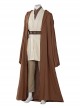 Star Wars Halloween Cosplay Obi-Wan Kenobi Beige Suit Affordable Edition Costume Set