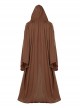 Star Wars Halloween Cosplay Obi-Wan Kenobi Beige Suit Affordable Edition Costume Set