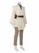 Star Wars Halloween Cosplay Obi-Wan Kenobi Beige Suit Affordable Edition Costume Set