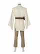 Star Wars Halloween Cosplay Obi-Wan Kenobi Beige Suit Affordable Edition Costume Set