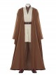 Star Wars Halloween Cosplay Obi-Wan Kenobi Beige Suit Affordable Edition Costume Brown Underwear