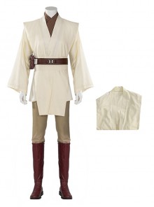 Star Wars Halloween Cosplay Obi-Wan Kenobi Beige Suit Affordable Edition Costume Beige Outerwear