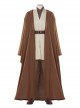 Star Wars Halloween Cosplay Obi-Wan Kenobi Beige Suit Affordable Edition Costume Brown Robe Coat