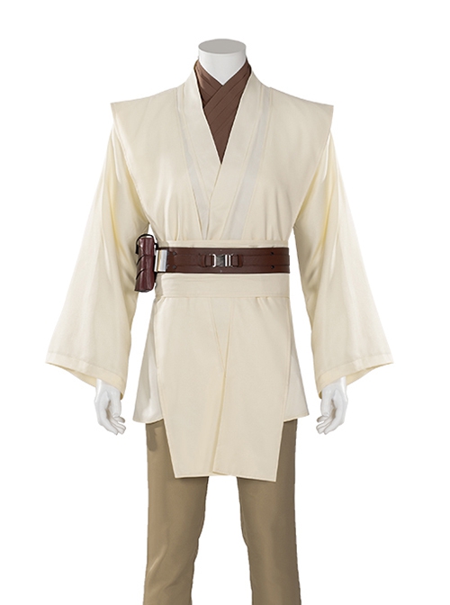 Star Wars Halloween Cosplay Obi-Wan Kenobi Beige Suit Affordable Edition Accessories Beige Shoulder Straps