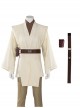 Star Wars Halloween Cosplay Obi-Wan Kenobi Beige Suit Affordable Edition Accessories Brown Belt