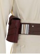 Star Wars Halloween Cosplay Obi-Wan Kenobi Beige Suit Affordable Edition Accessories Brown Belt