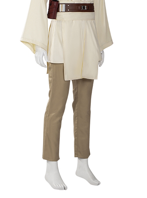 Star Wars Halloween Cosplay Obi-Wan Kenobi Beige Suit Affordable Edition Costume Khaki Trousers