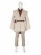 Star Wars Halloween Cosplay Obi-Wan Kenobi Beige Suit Costume Set