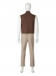 Star Wars Halloween Cosplay Obi-Wan Kenobi Beige Suit Costume Set