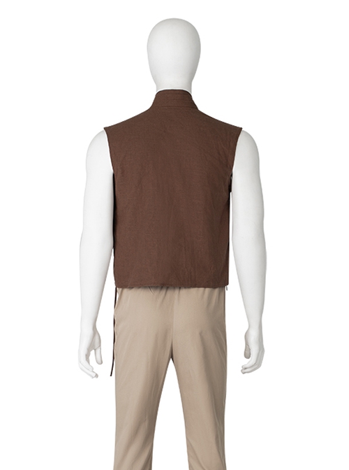 Star Wars Halloween Cosplay Obi-Wan Kenobi Beige Suit Costume Underwear