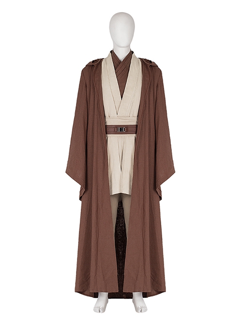 Star Wars Halloween Cosplay Obi-Wan Kenobi Beige Suit Costume Underwear