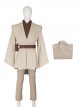 Star Wars Halloween Cosplay Obi-Wan Kenobi Beige Suit Costume Beige Outerwear