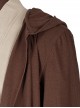 Star Wars Halloween Cosplay Obi-Wan Kenobi Beige Suit Costume Brown Robe Coat