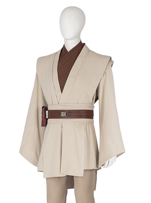 Star Wars Halloween Cosplay Obi-Wan Kenobi Beige Suit Accessories Beige Shoulder Straps