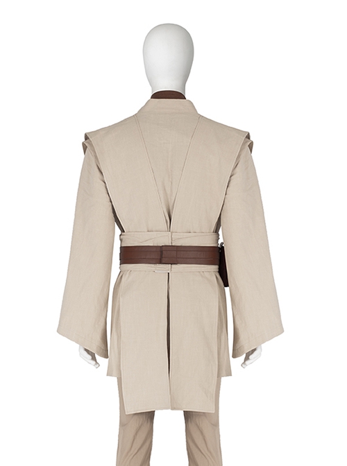 Star Wars Halloween Cosplay Obi-Wan Kenobi Beige Suit Accessories Beige Shoulder Straps