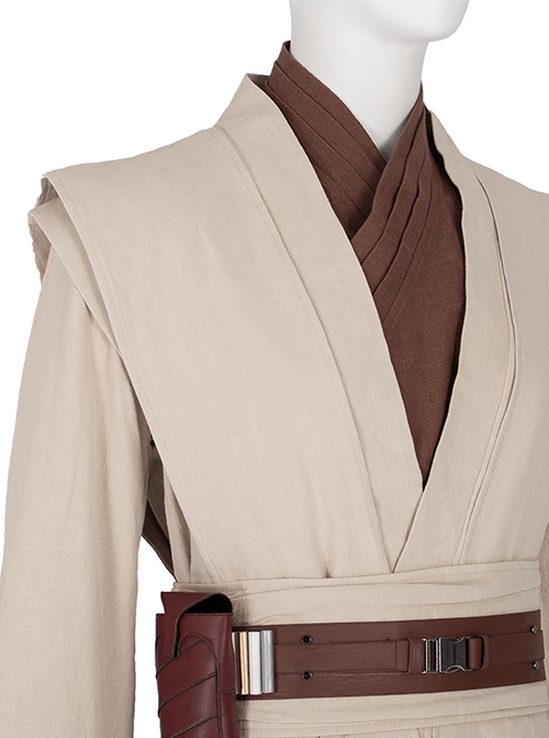 Star Wars Halloween Cosplay Obi-Wan Kenobi Beige Suit Accessories Beige Shoulder Straps