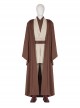 Star Wars Halloween Cosplay Obi-Wan Kenobi Beige Suit Accessories Brown Belt