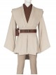 Star Wars Halloween Cosplay Obi-Wan Kenobi Beige Suit Accessories Brown Belt