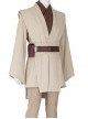 Star Wars Halloween Cosplay Obi-Wan Kenobi Beige Suit Accessories Brown Belt