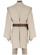 Star Wars Halloween Cosplay Obi-Wan Kenobi Beige Suit Accessories Brown Belt