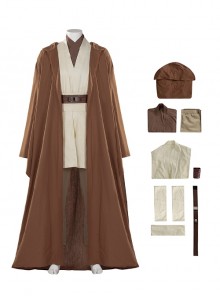 Movie Star Wars Halloween Cosplay Obi-Wan Kenobi Parity Version Costume Set Without Boots