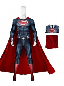 Man Of Steel Superman Halloween Cosplay Clark Kent Battle Suit Costume Set