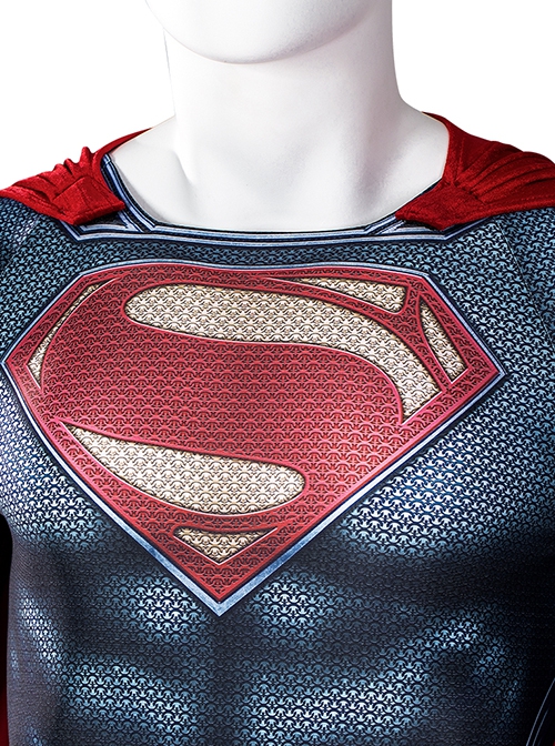 Man Of Steel Superman Halloween Cosplay Clark Kent Battle Suit Costume Set