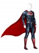 Man Of Steel Superman Halloween Cosplay Clark Kent Battle Suit Costume Red Cloak