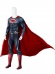 Man Of Steel Superman Halloween Cosplay Clark Kent Battle Suit Costume Red Cloak