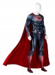 Man Of Steel Superman Halloween Cosplay Clark Kent Battle Suit Costume Red Cloak