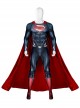 Man Of Steel Superman Halloween Cosplay Clark Kent Battle Suit Costume Red Cloak