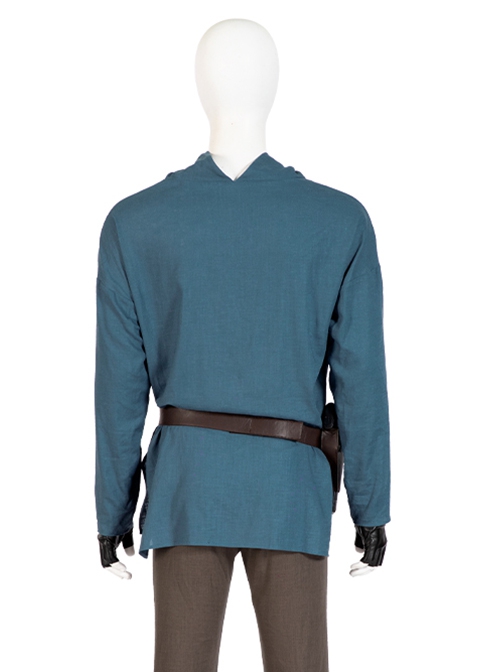 TV Drama Halloween Cosplay Obi-Wan Kenobi Blue Suit Costume Blue Top