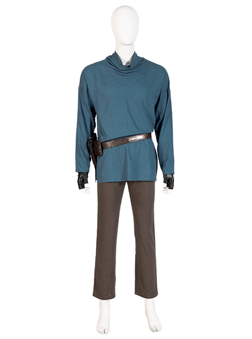 TV Drama Halloween Cosplay Obi-Wan Kenobi Blue Suit Costume Blue Top