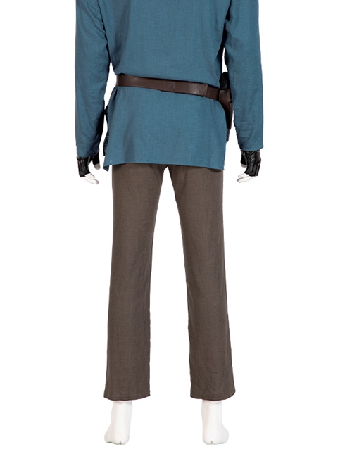 TV Drama Halloween Cosplay Obi-Wan Kenobi Blue Suit Costume Brown Trousers