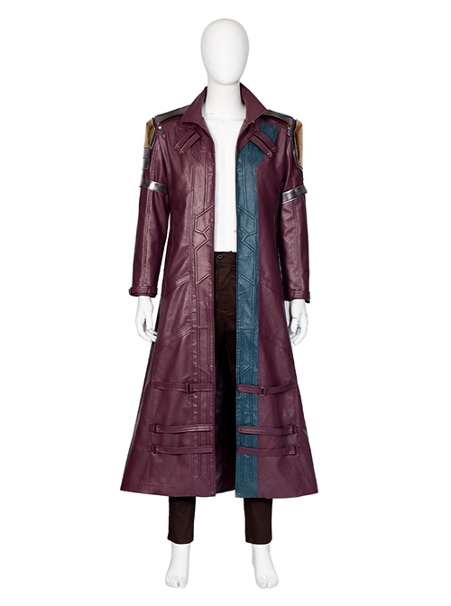 Thor Love And Thunder Halloween Cosplay Star-Lord Peter Quill Costume Purple Long Jacket