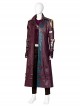 Thor Love And Thunder Halloween Cosplay Star-Lord Peter Quill Costume Purple Long Jacket