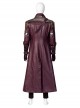 Thor Love And Thunder Halloween Cosplay Star-Lord Peter Quill Costume Purple Long Jacket