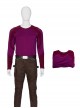 Thor Love And Thunder Halloween Cosplay Star-Lord Peter Quill Costume Purple-red Undershirt