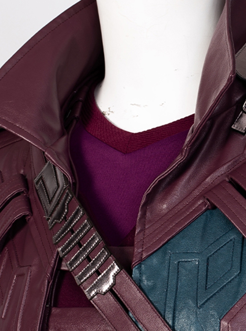 Thor Love And Thunder Halloween Cosplay Star-Lord Peter Quill Costume Purple-red Undershirt