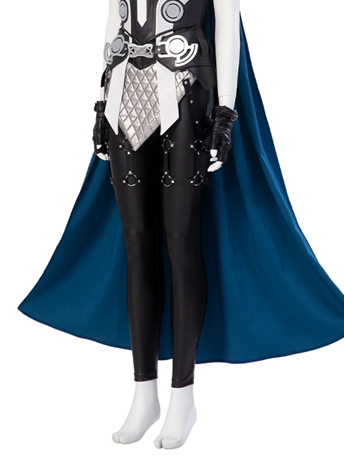 Thor Love And Thunder Valkyrie Halloween Cosplay Jane Foster Battle Suit Costume Black Trousers