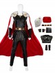 Thor Love And Thunder Halloween Cosplay Thor Odinson Battle Suit Fur Collar Version Costume Set