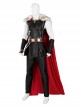 Thor Love And Thunder Halloween Cosplay Thor Odinson Battle Suit Fur Collar Version Costume Set