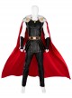 Thor Love And Thunder Halloween Cosplay Thor Odinson Battle Suit Fur Collar Version Costume Set