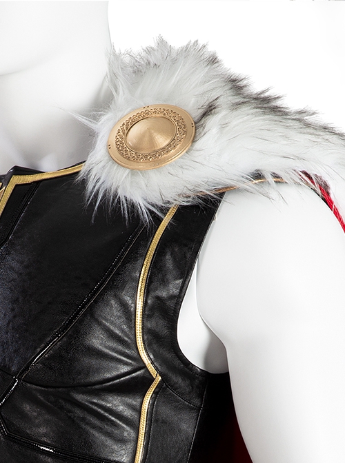 Thor Love And Thunder Halloween Cosplay Thor Odinson Battle Suit Fur Collar Version Accessories Fur Collar