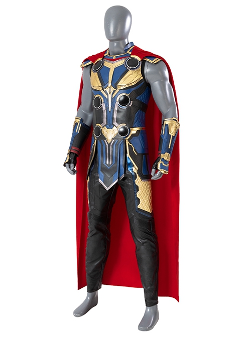 Thor Love And Thunder Halloween Cosplay Thor Odinson Battle Suit Blue Version Costume Set