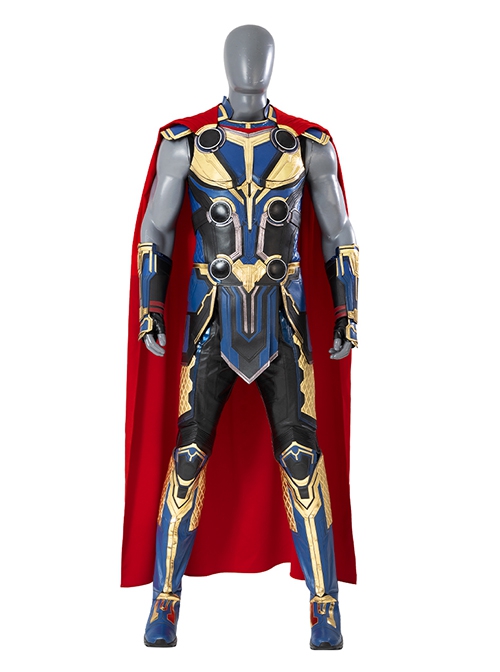 Thor Love And Thunder Halloween Cosplay Thor Odinson Battle Suit Blue Version Accessories Boots