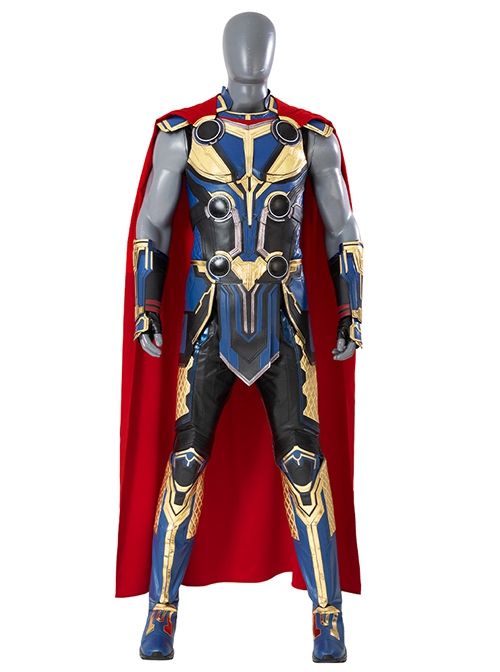 Thor Love And Thunder Halloween Cosplay Thor Odinson Battle Suit Blue Version Costume Trousers