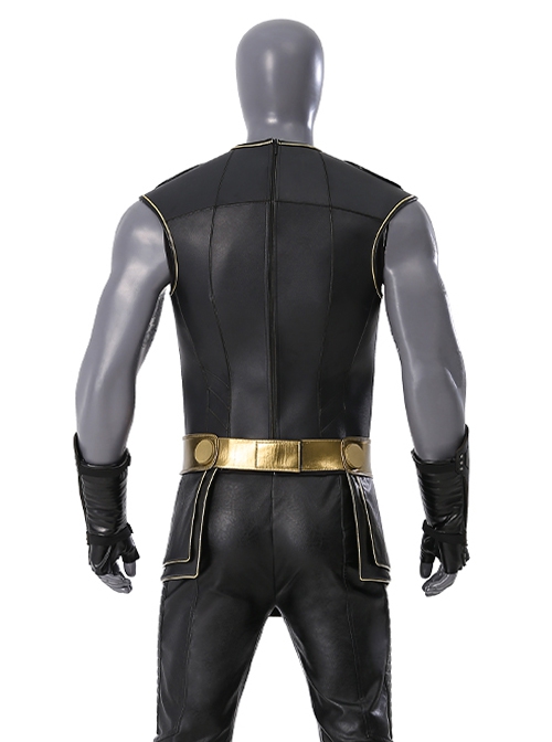 Movie Thor Love And Thunder Halloween Cosplay Male Thor Odinson Black Battle Suit Costume Leather Vest