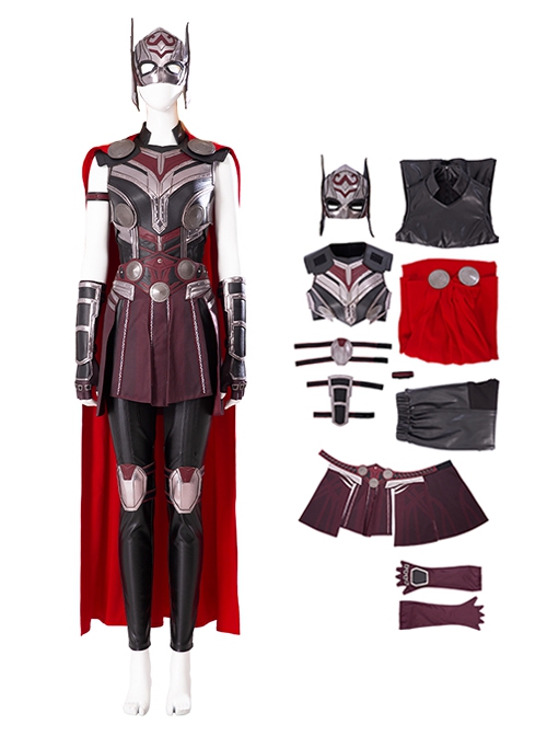 Movie Thor Love And Thunder Halloween Cosplay Female Jane Foster Battle Suit Costume Set