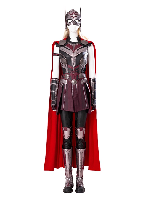 Movie Thor Love And Thunder Halloween Cosplay Female Jane Foster Battle Suit Accessories Helmet